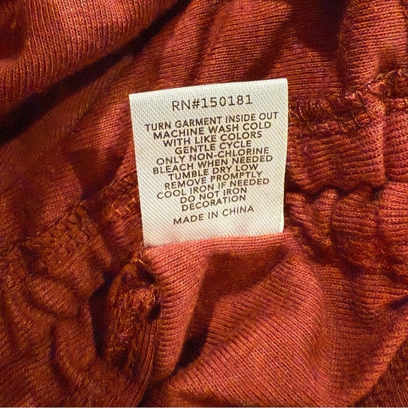 GRAYSON/THREADS Burgundy Star Long Sleeve Blouse size: XL Girls - Picture 6 of 9